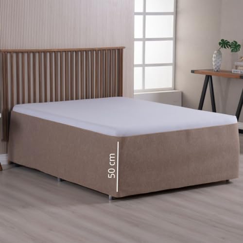 Capa Protetora Cama Box Solteiro Arranhador para Gatos Bege