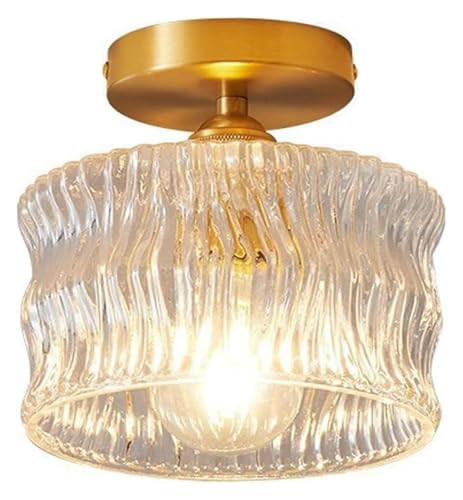 Lustre salon moderne en verre ondulé pour une ambiance douce