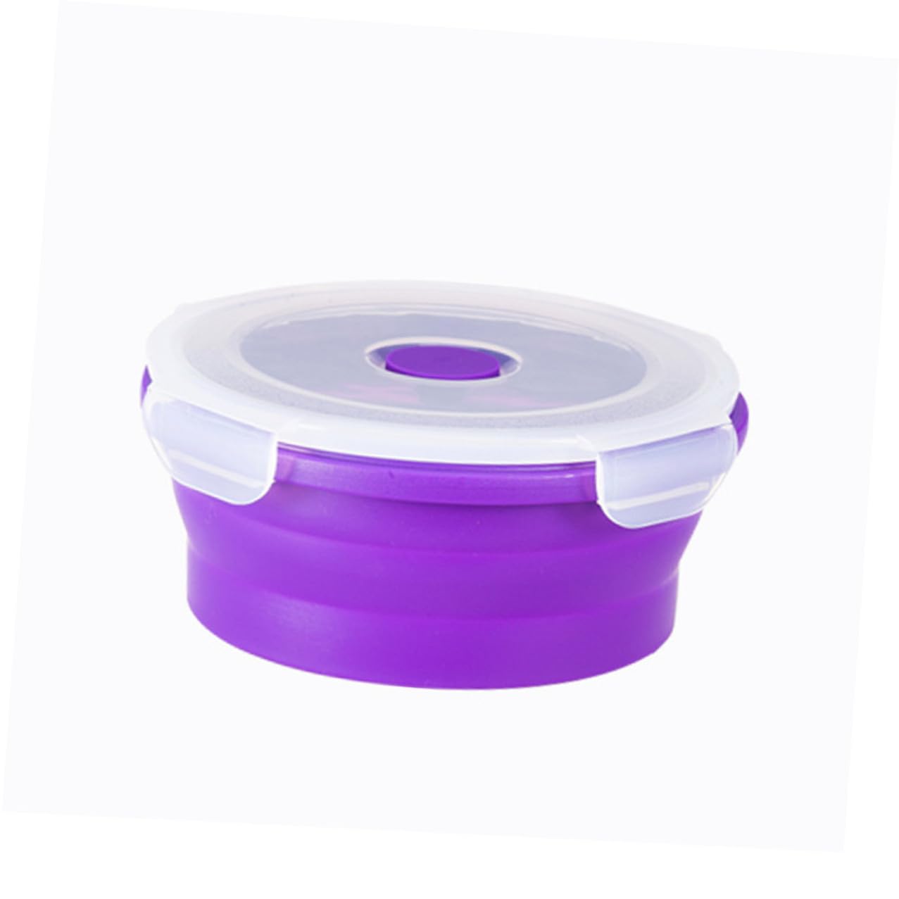 Contenitori Alimentari in Silicone 4 Pezzi, Lunch Box Pieghevoli Salvaspazio da 400ml a 1200ml, Resistenti al Microonde per Picnic e Campeggio Colore Casuale