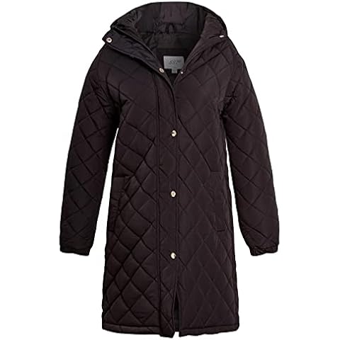 SS7 Girls Black Quilted Longline Coat Cover