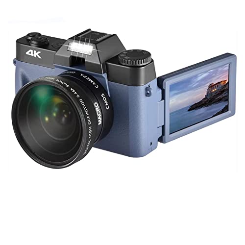 Appareil photo numérique 4K avec objectif macro et écran rabattable
