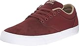 Supra Chino Skate Shoes - Zapatillas de skate para hombre, 08051-658-M-8, Burgundy White, 8