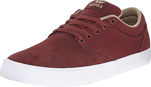 Supra - Chaussures Skateshoes Homme Chino - Burgundy Khaki White - Taille:41