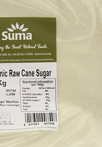 Suma Organic Raw Cane Sugar 3 kg