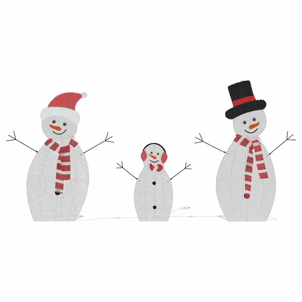 Genérico Familia de Muñecos de Nieve Iluminados 3 pcs Cálido Poliéster,Casa y jardín,Decoración,Decoraciones Festivas y estacionales,Adornos festivos-42019625