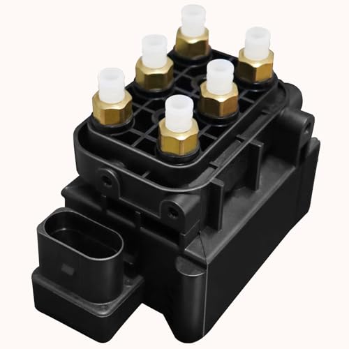 PUAMRPTS Air Suspension Compressor Solenoid Valve Block Compatible with Volvo, Volkswagen, Porsche Vehicles - XC60 18-23, Touareg 04-10, Cayenne 03-06 & 08-18, Q7 07-15 - Replace# 68087233AA