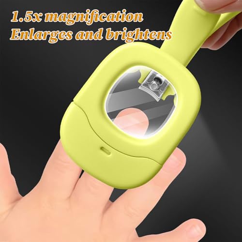 Baby Nail Clippers - Luminosus Baby Toeneil Clippers Con Lupa | Herramienta De Aseo Anti-Cloves Para Niñas Padres De Viajes Para Niños Para Niños Al Aire Libre Campamentamiento Y Otros - imagen 2