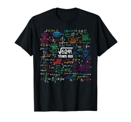 Raíz cuadrada de 6241 - 79 Años Amantes de Matemáticas 79th Birthday Camiseta