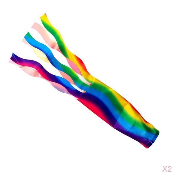 STYLEHEAVEN 2Pcs Windsock Polyester Outdoor Garden Wind Sock Decoration 70cm Rainbow|Home & Garden|Yard, Garden & Outdoor Living|Garden D?©cor|Windmills & Wind Spinners-image-12