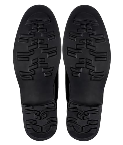 Image of Calden Men's Invisible Height Increasing Elevator Shoes - Black Patent Leather Lace-up Lightweight Formal Tuxedo Oxfords - 4 Inches Taller - K595101 - Size 10.5 D(M) US