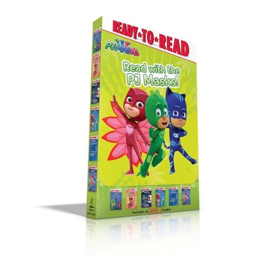 Read with the PJ Masks!: Hero School; Owlette and the Giving Owl; Race to the Moon!; PJ Masks Save the Library!; Super Cat Speed!; Time to Be a Hero