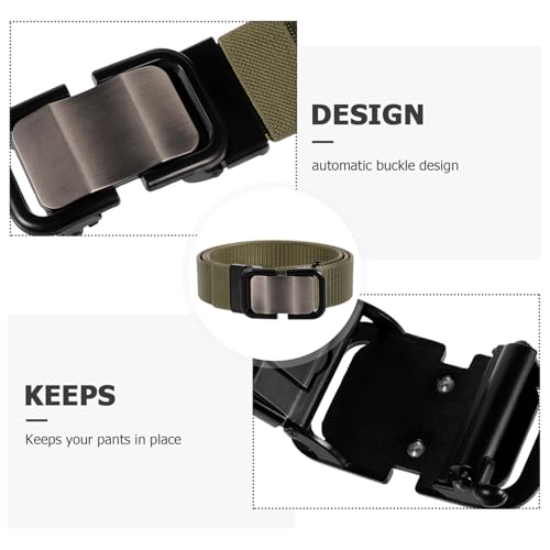 Men's Nylon Waist Belt and Breathable Casual Canvas Trouser Belt for Jeans Versatile Use for Outdoor Activities3