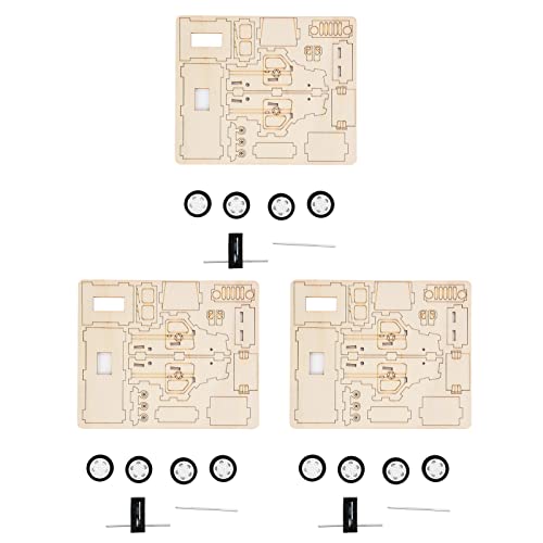Set di giocattoli tecnologici per esperimenti scientifici educativi in ​​legno fai da te per bambini