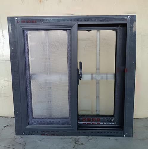 Shed Transom Sliding Window， Basement Windows W/Screen, Shed/Mobile Home/Bathroom Horizontal Replacement Windows - Aluminum Frame(Gray,31.4x23in/80cmx60cm)