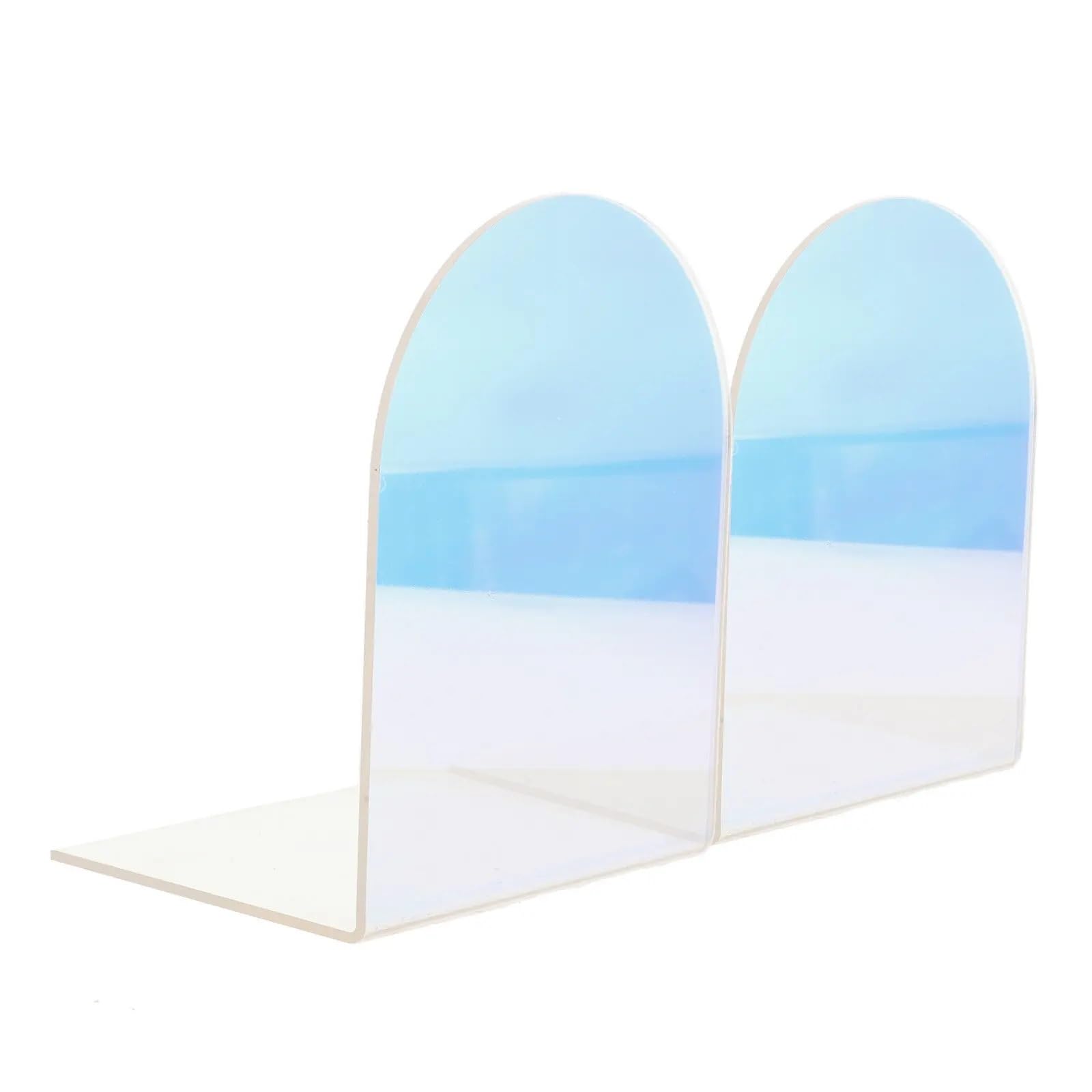 6Pcs L-Shaped Bookend Sturdy Book Holder for Book