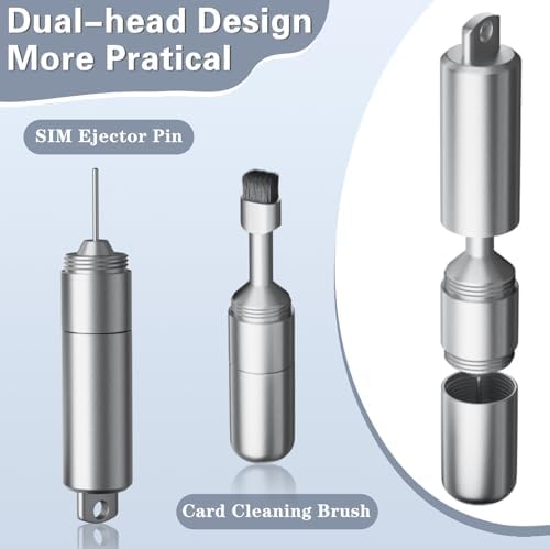Image of SIM Ejector Tool, SIM Card Removal Tool Keychain with Durable Construction, Compact SIM Ejector Pin for Mobile Device Maintenance, Essential SIM Ejector Accessory for Everyday Use