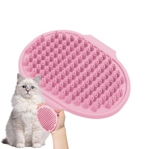 Spazzola per shampoo per cani, per la pulizia, per il cambio del pelo e la cura, spazzola massaggiante per il bagno – per cani e gatti con pelo lungo o corto, nonché per cuccioli e gattini per il