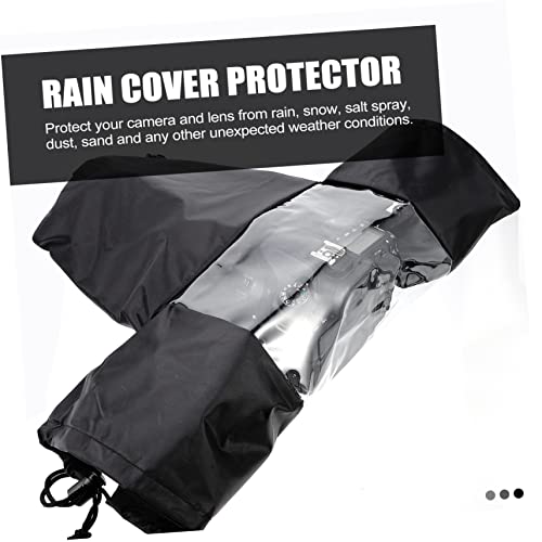 Protector lluvia cámara DSLR impermeable equipo fotográfico digital negro 5