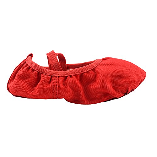 MSMAX Canvas Ballet Practice Slippers Professional Dance Flats for Girls Boys Women3