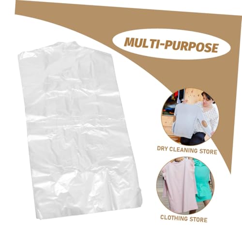 25pcs Clear Plastic Garment Bags for Clothing Storage Wear-resistant Protective for Travel and Wardrobe Organization and Convenient3