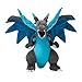Ruiodr 25 Cm Anime Figure Poupées en Peluche Charizard Mega Evolution X Charizard Peluches Douces Animaux en Peluche Poupée Enfants Enfants Cadeau De Noël