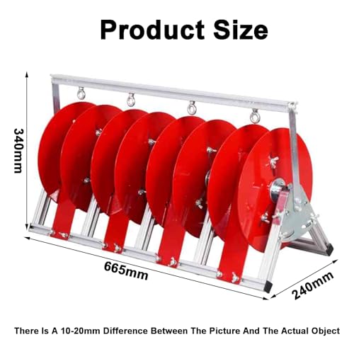 Organizador de Cables Rojo con eje resistente y diseño plegable 3