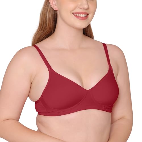 Image of Tweens - Medium Padded Cotton Rich Bra - Full Coverage, Seamless, Multiway Straps, Wirefree Everyday T-Shirt Bra (Pack of 2)