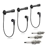 GOLKNHA Spark Plug ＆ Cap Wire Kit for Kawasaki KAF820 KAT820 Mule PRO-FX PRO-FXR PRO-FXT 2015-2023 OEM# 21150-0013