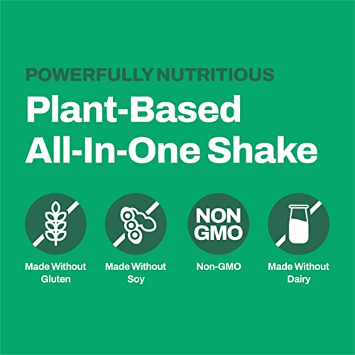 Plant Based All-In-One Powder - High Protein Meal Replacement - With Greens & Probiotics - Gluten Free, Soy Free, Dairy Free - 19 Servings - 799G Tub… (Vanilla) #TOP6
