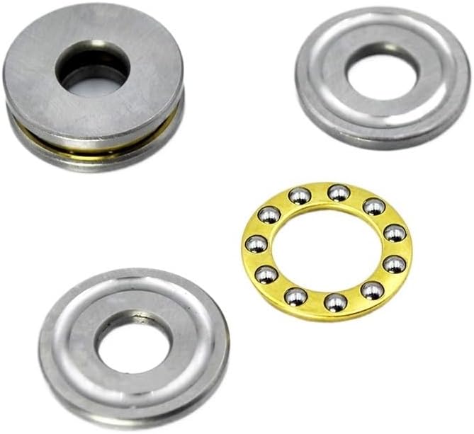 5pcs F8-22M Mini Thrust Ball Bearing 7 f8 22m 11 balls 8 * 22 * 7mm Inner Diameter 8mm Plane Planar Miniature Axial Ball Bearings