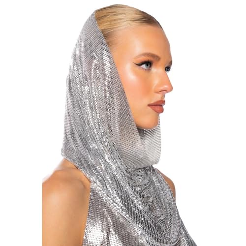 Ralcosuss Women’s Muslim Jersey Hijab Sparkle Metallic Sequins Glitter Head Scarf Hair Wrap Turban Headwear3