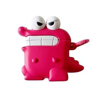 AirPods本体 透明ケース付き ワニイラスト Airpods pro エアーポッズプロ ケース カバー クレヨン