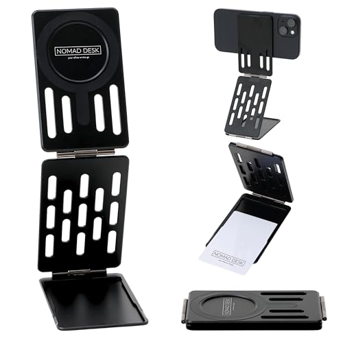 NOMAD DESK X}zX^h MagSafeΉ }`X^h J[h^ 3܂ A~jE 8WAY ܂ݎ y J[h1[ 2֐ߎ rfIʘb iPhone 17 16 15 14 13 12Ή PixelsnapΉ NO