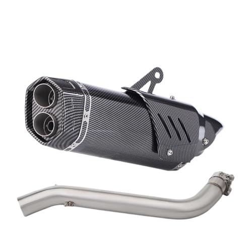 Échappement central VOGE DS525X en acier inoxydable 51mm avec son silencieux complet