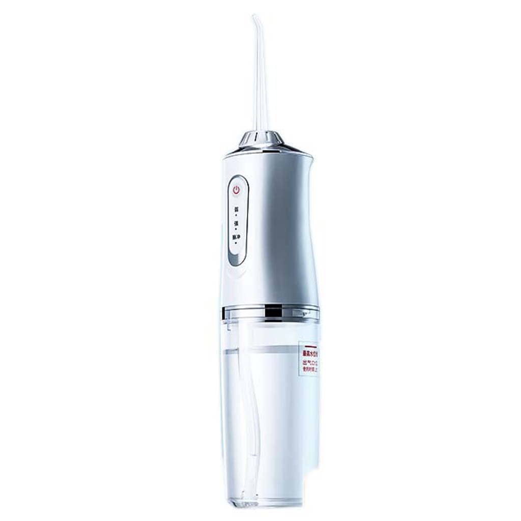 TJH Idropulsore Cordless, idropulsore Orale Ipx7 Resistente all'Acqua 230 ml 3 modalità idropulsore Cordless Ricaricabile USB 45 Giorni per i Viaggi a casa