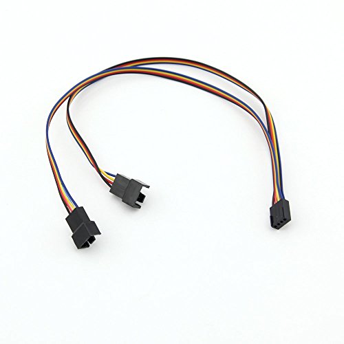 Cabo adaptador Owfeel para ventilador divisor de 4 pinos Y-Splitter PWM