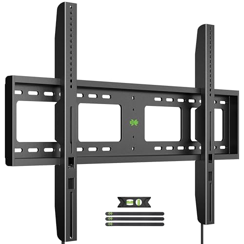 USX MOUNT Heavy Duty Fixed TV Wall Mount for 65-100 inch Flat TVs, Max Load 200 Lbs, Low Profile Bracket Fits 16' 18' 24' 32 inch Stud Spacing, Max VESA 800x600mm for Most 65 75 85 86 90 98 100 TVs