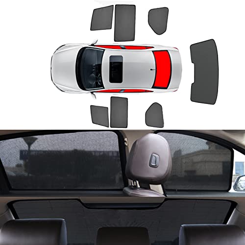 【2022年最新アップグレード版】 トヨタ ハリアー Harrier 80系 (2020.6~現行) 車の窓の日よけ マグネット吸着 車用サンシェード 車窓日よけ 遮光 断熱 通気 日焼け防止 UVカット (7枚セット)