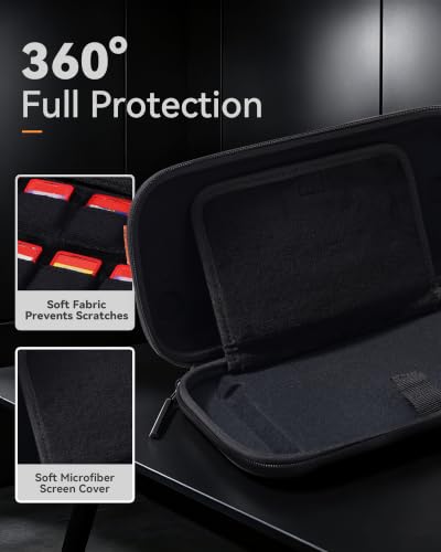 Image of Slim Switch 2 Carrying Case, Protective Hard Shell Case with 12 Game Card Slots, Portable Lightweight Travel Case for Switch 2 with Military-Grade Protection, Soft Inner Screen Cover, Tactical Style