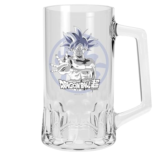 Abystyle Dragon Ball Super Jarra De Cristal Goku Ultra Instinct Producto Oficial Cristal Xxl 500 Ml Estilo Cerveza