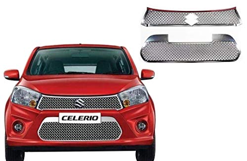 Image of CAR SAAZ Bentley Style Front Chrome Grill for Celerio Type 2 (2017-2021)