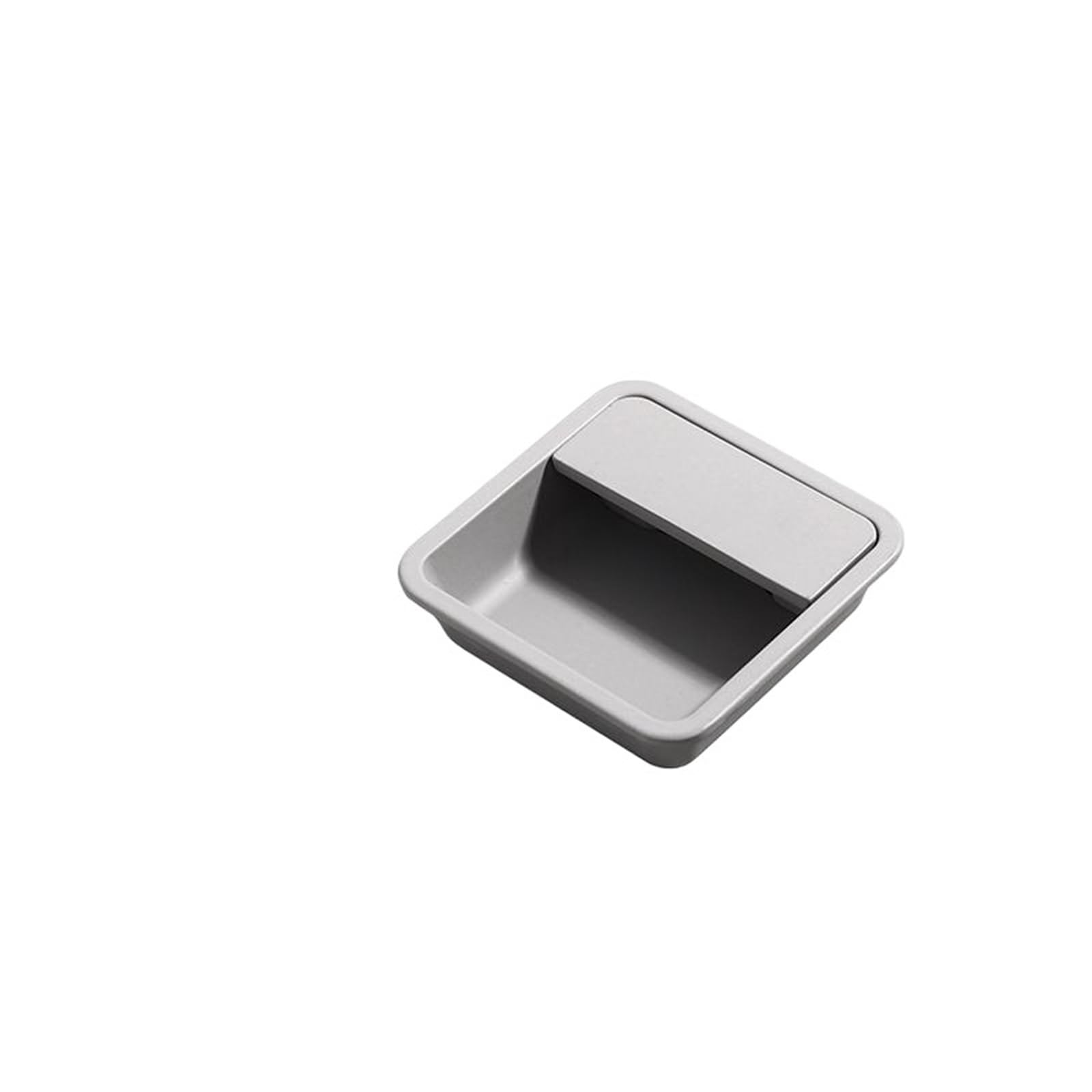 Wenyog One Color Cabinet Pulls Sliding Door Concealed Handle Slotted Embedded Buckle Furniture Handles Wardrobe Push Pull Hidden Kitchen Cabinet Knobs(Light Gray 57Mm)