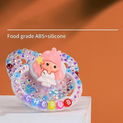 Image of Adult Sized Pacifier Crystal Rhinestone Bling Pacifiers (Style 8)