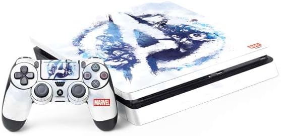 Skinit Decal Gaming Skin Compatible with PS4 Slim Bundle - Officially Licensed Marvel Avengers Attack Design