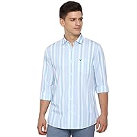 Allen Solly Cotton Stripes Regular Fit Mens Casual Shirt