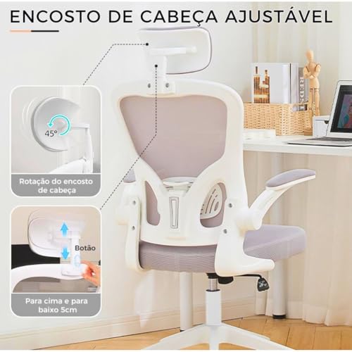 Cadeira Escritório Ergonômica Apoio Lombar Executiva Presidente