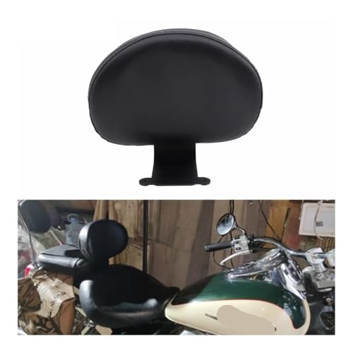 Dossier passager arrière moto robuste en finition chrome pour Shadow VT400