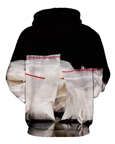 Unisex Cocaine Letters Sweater 3D Digital Printing Hoodie Lovers Sweatshirt2