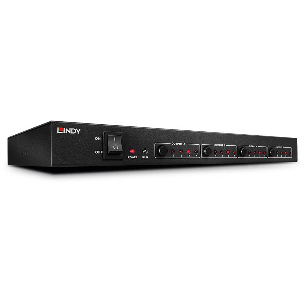 Lindy Switch HDMI 1.4 4K UHD, Matrix 4x4 38152 Noir