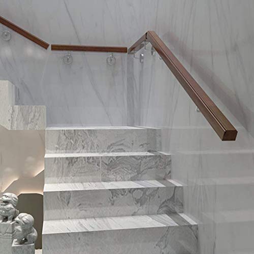 Rampe d'escalier en bois DASHADAO avec kit de support complet - 7